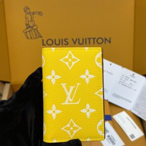 Alternative view of 320¥ Premium Full-Steel Wallet, Authentic Design, Top-Grain Cowhide, 163 Dynamic, Boutique-Grade Packaging, Complete Set as Pictured: Packaging, Certificate of Authenticity, Copper Electronic Tag, Gift Bag! M26072 Yellow